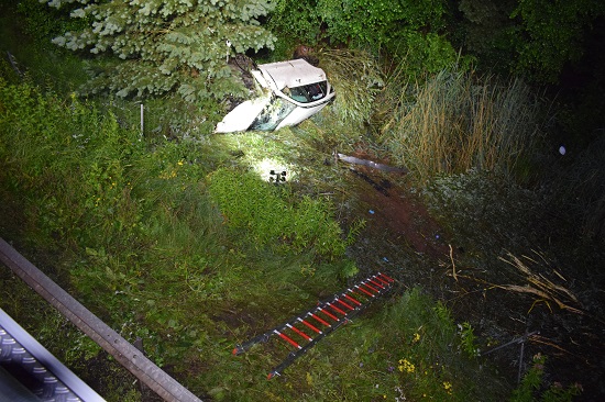 113 – 10.07.2021 – Verkehrsunfall Person klemmt – L356