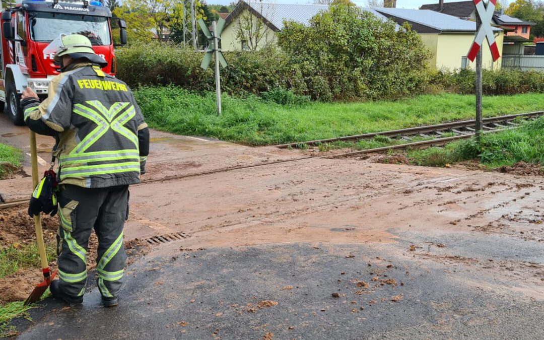 N21 – Obermohr – überschwemmte Bahnstrecke