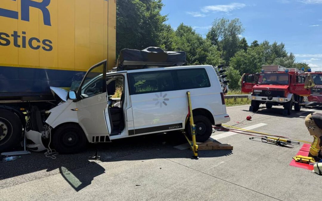 148 – 18.07.2025 – Verkehrsunfall Person eingeklemmt – A6