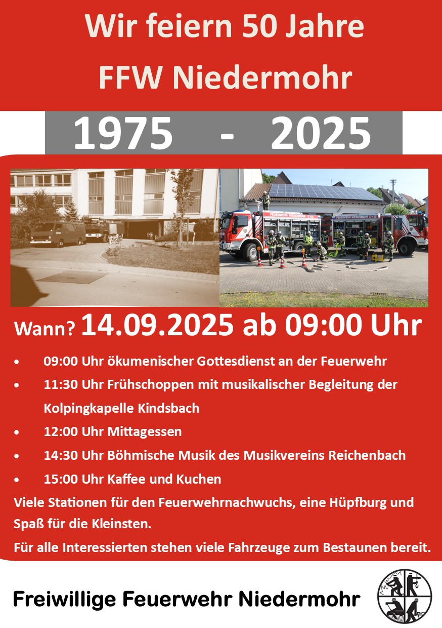 50 Jahre Feuerwehr Niedermohr